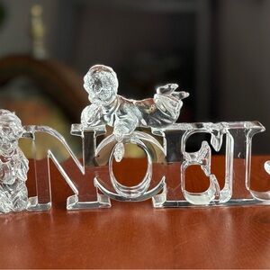 Roman Inc. Noel Holiday Decor Acrylic Vintage